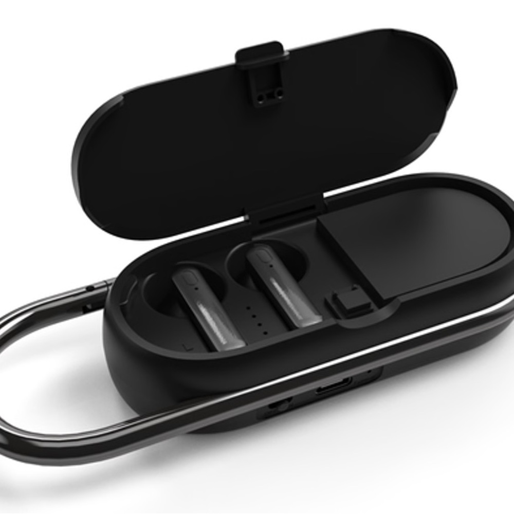 Wireless Earbuds with Charging Case & Speaker